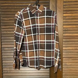 Banana Republic Chocolate Brown Flannel.